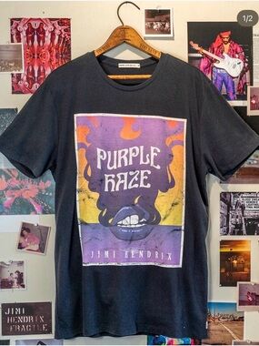 Marine Layer Black Graphic 'Purple Haze' Jimi Hendrix Tee